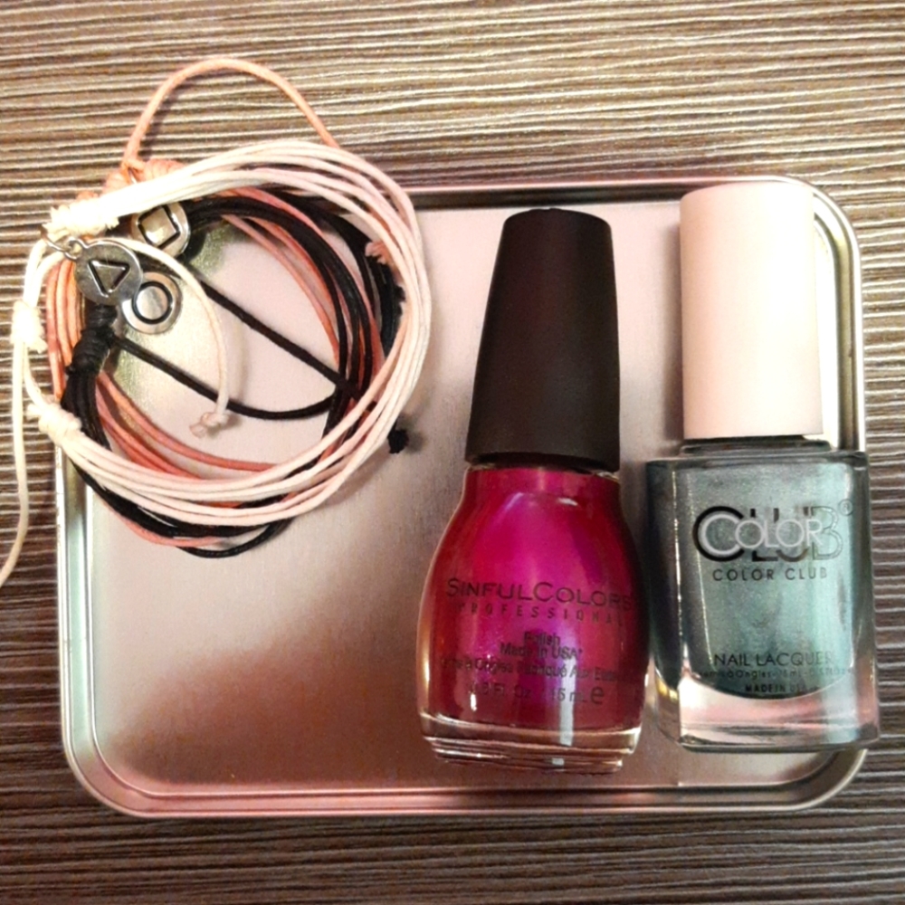 Bracelet and nail polish